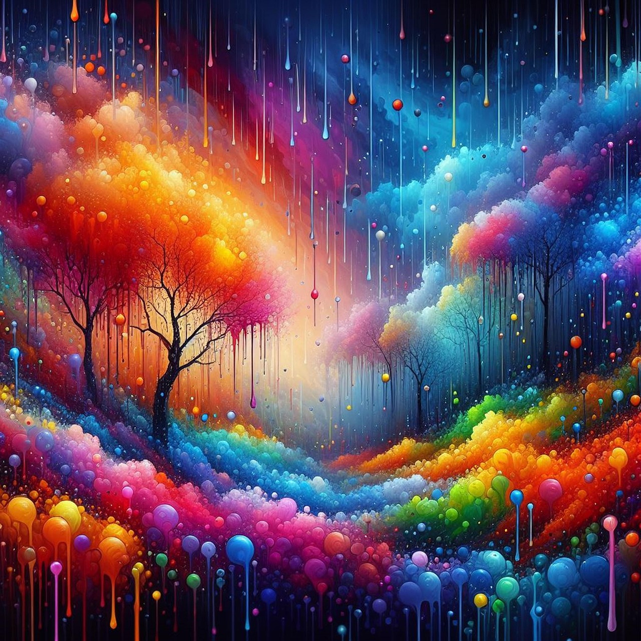art, colorful, background, nature, painting, pattern, abstract, ink, create ai